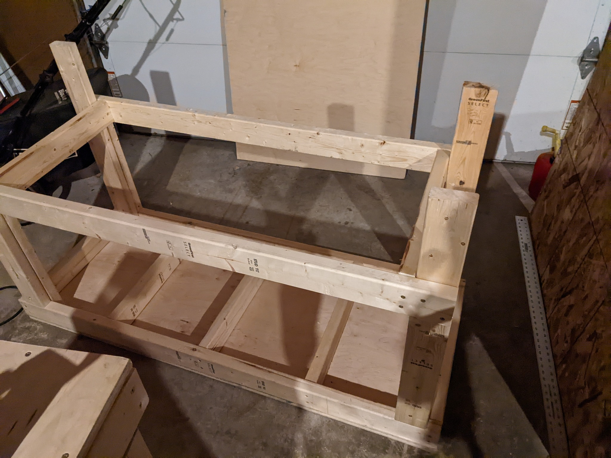 Work table on its top with a complete frame