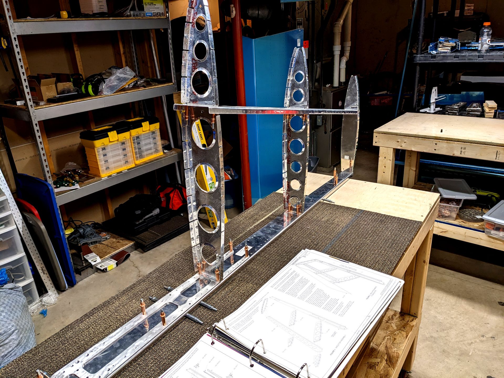 Completed horizontal stabilizer skeleton