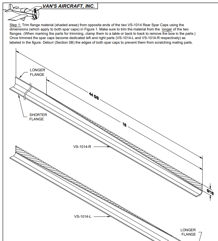 First page of section 6 showing material to trim off parts